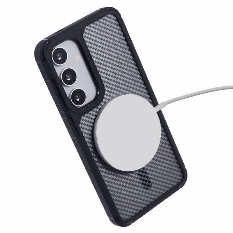 Hoesje Voor Samsung Galaxy S25 Plus 5g Magsafe-compatibel Koolstofvezel