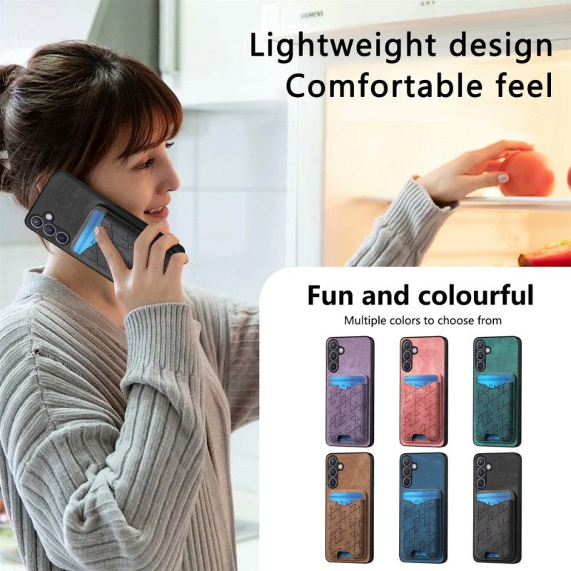 Hoesje Voor Samsung Galaxy S25 Plus 5g Met Kaarthouder En Standaard