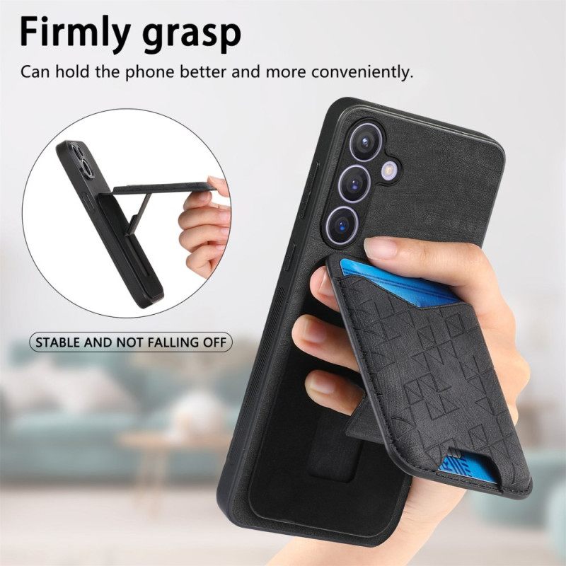 Hoesje Voor Samsung Galaxy S25 Plus 5g Met Kaarthouder En Standaard