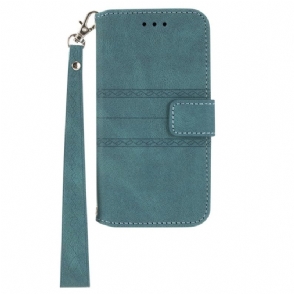 Leren Hoesje Voor Samsung Galaxy S25 Plus 5g Rand En Bandje