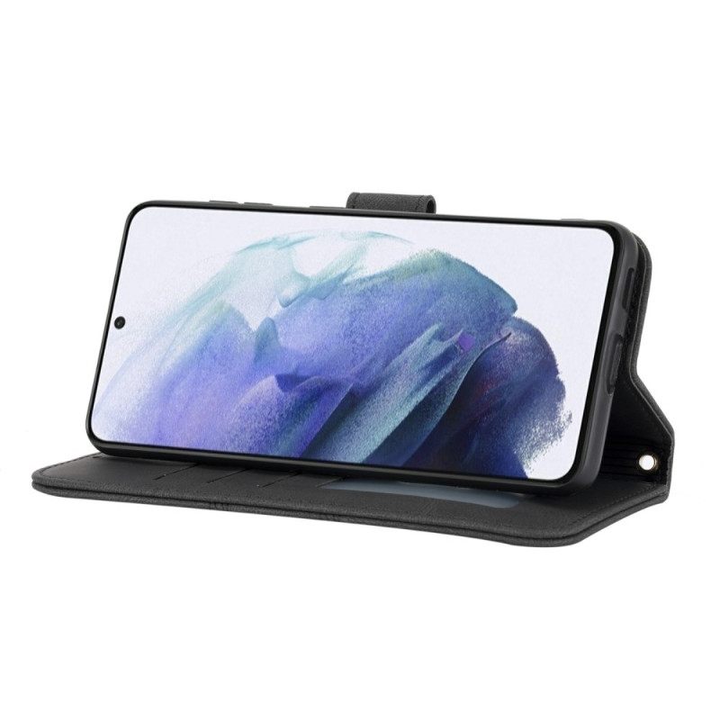 Leren Hoesje Voor Samsung Galaxy S25 Plus 5g Rand En Bandje