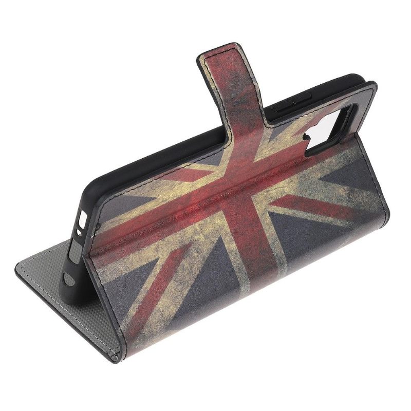 Flip Case voor Samsung Galaxy M32 Vintage Engelse Vlag