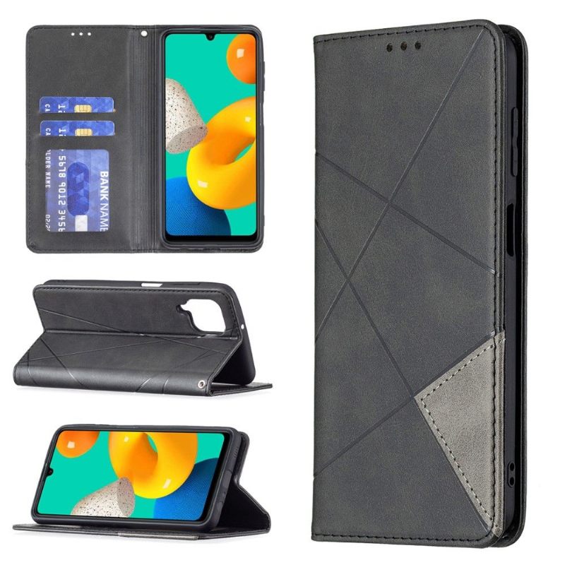 Folio-hoesje voor Samsung Galaxy M32 Célinia Style Lederen Kaarthouder