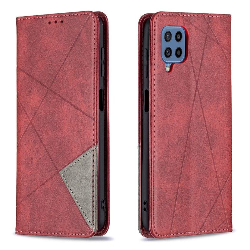 Folio-hoesje voor Samsung Galaxy M32 Célinia Style Lederen Kaarthouder