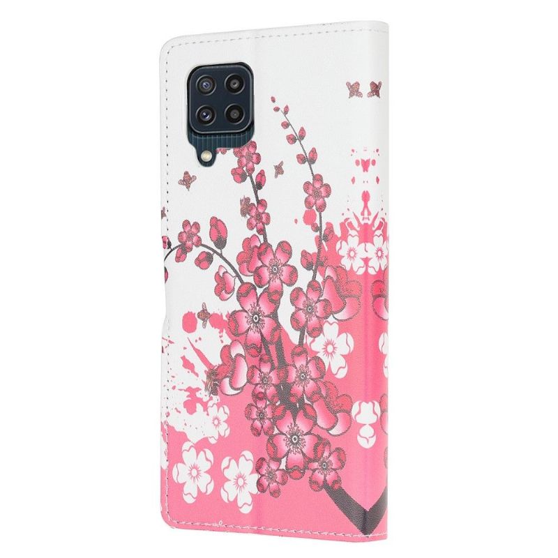 Folio-hoesje voor Samsung Galaxy M32 Japanse Abrikoos