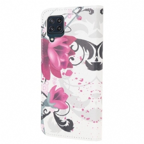 Folio-hoesje voor Samsung Galaxy M32 Lotusbloemen