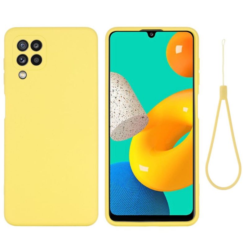 Hoesje voor Samsung Galaxy M32 Puro Vloeibare Siliconen