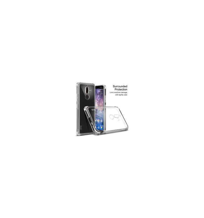 Hoesje voor Nokia 7 Plus Bescherming Hoesje Mode + Screenprotector - Transparant