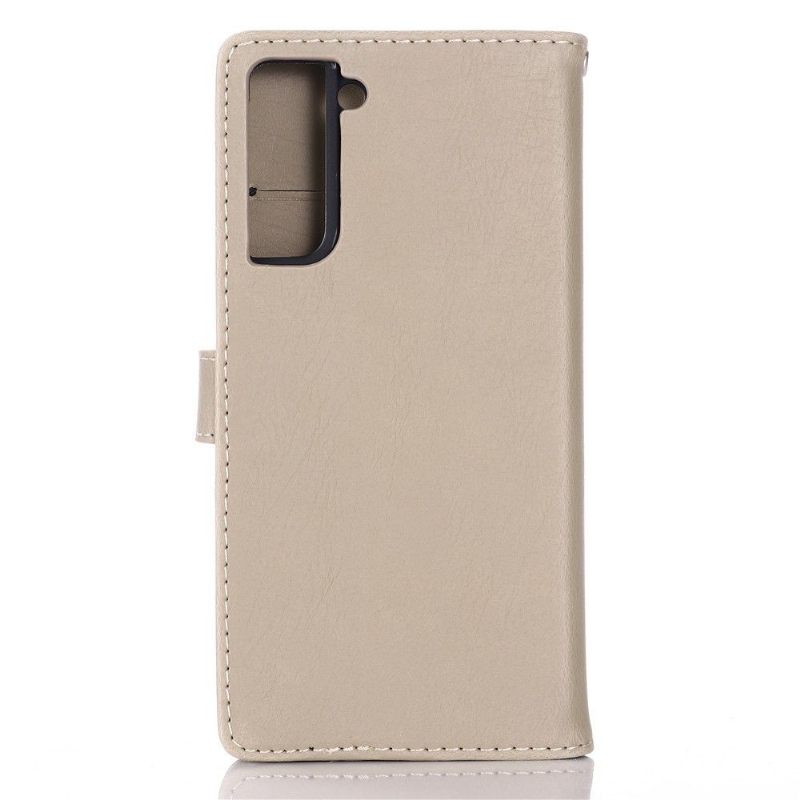 Cover voor Samsung Galaxy S21 Plus 5G Retro Leereffect