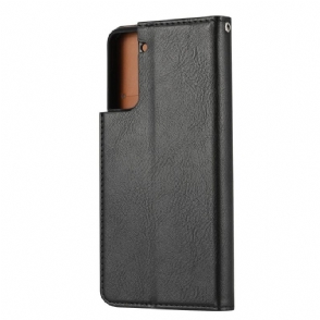 Flip Case voor Samsung Galaxy S21 Plus 5G Kunstleer Stand Case