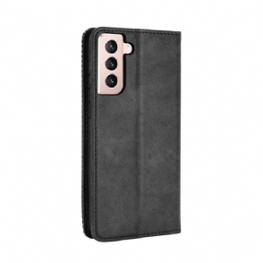 Flip Case voor Samsung Galaxy S21 Plus 5G Leer In Cirénius-stijl