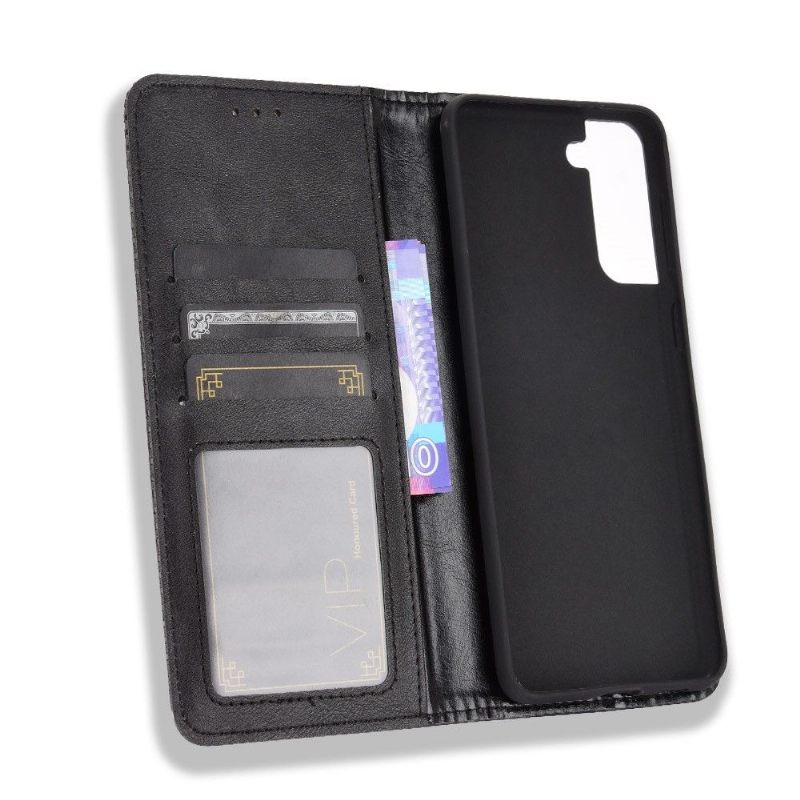 Flip Case voor Samsung Galaxy S21 Plus 5G Leer In Cirénius-stijl