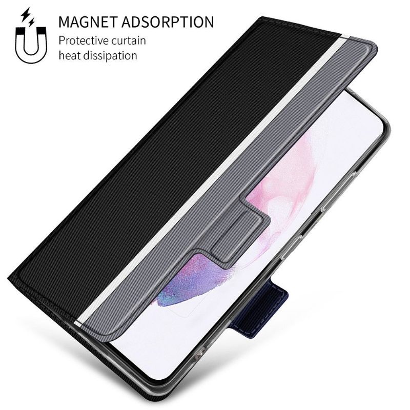 Folio-hoesje voor Samsung Galaxy S21 Plus 5G Anti-fall Victoria-stijl Leer
