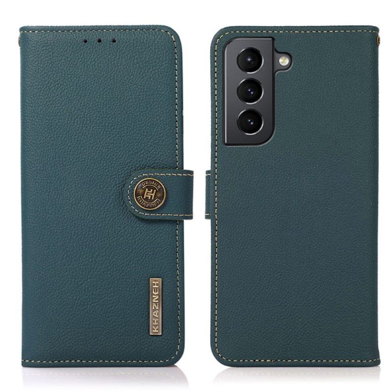 Folio-hoesje voor Samsung Galaxy S21 Plus 5G Khazneh Klassiek Leer