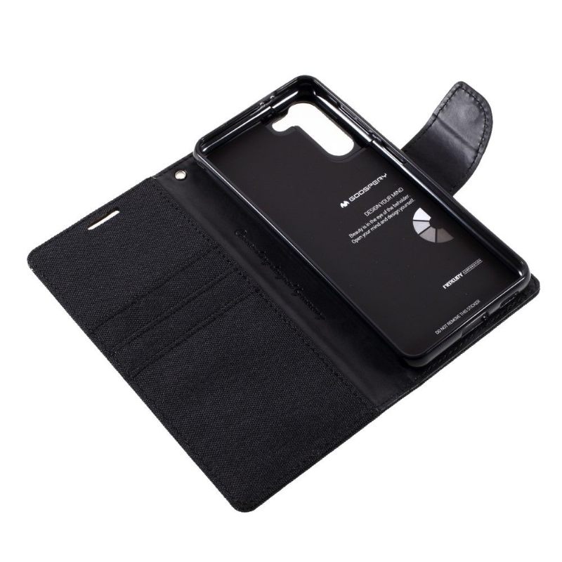 Folio-hoesje voor Samsung Galaxy S21 Plus 5G Portemonnee Leren Mercuriusdoek