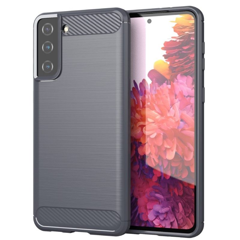 Hoesje voor Samsung Galaxy S21 Plus 5G Geborsteld Siliconeneffect