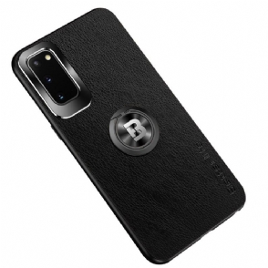 Hoesje voor Samsung Galaxy S21 Plus 5G Ringvorm Stijl Leer