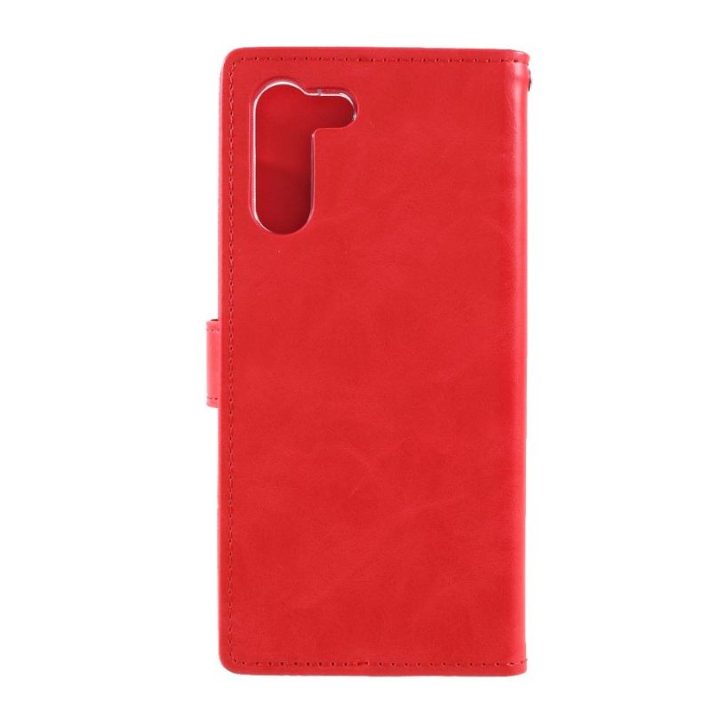 Leren Hoesje voor Samsung Galaxy S21 Plus 5G Bescherming Mercury Blue Moon-imitatieleer