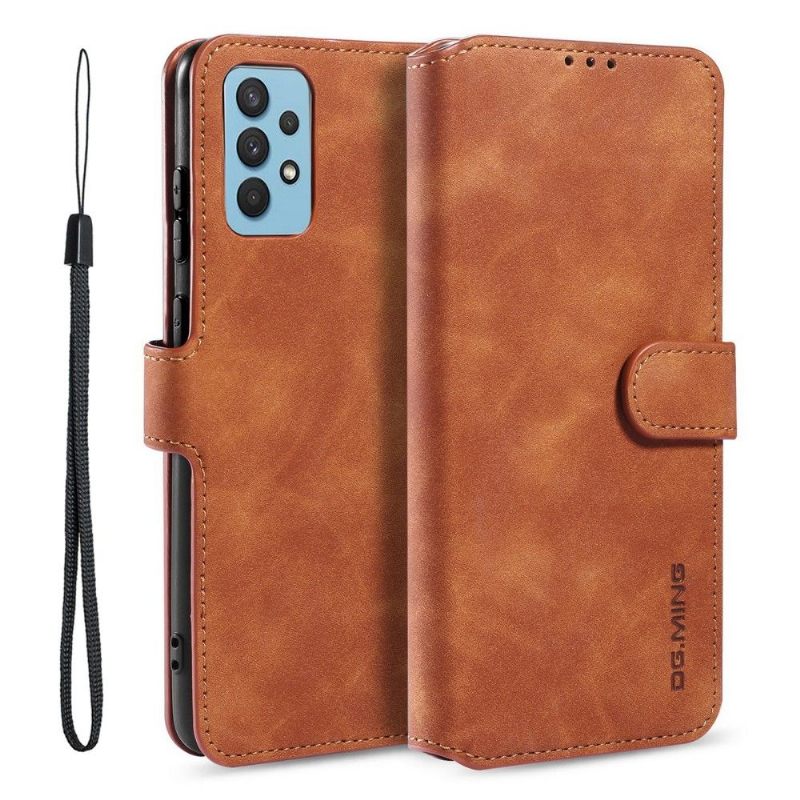 Leren Hoesje voor Samsung Galaxy S21 Plus 5G Dg Ming Retro Stijl