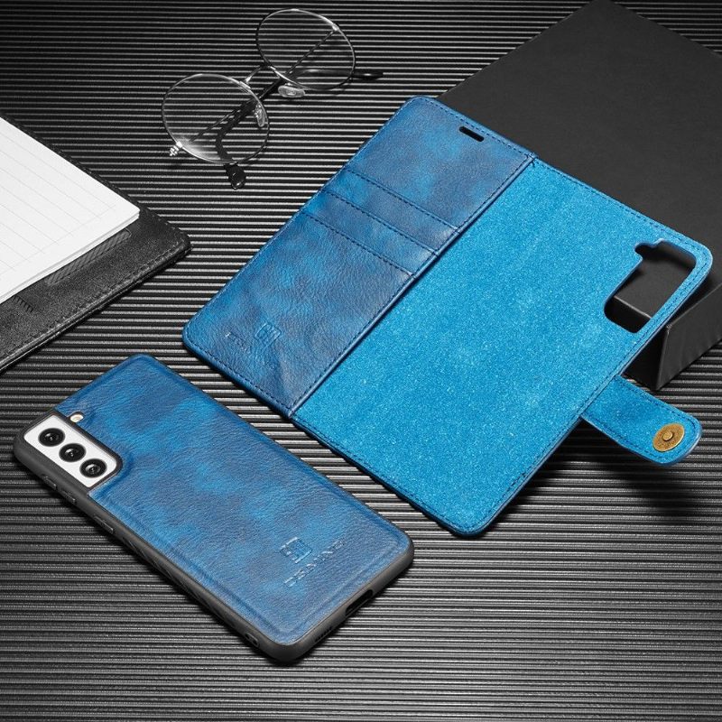 Telefoonhoesje Leren Hoesje voor Samsung Galaxy S21 Plus 5G Bescherming 2 in 1 Afneembaar