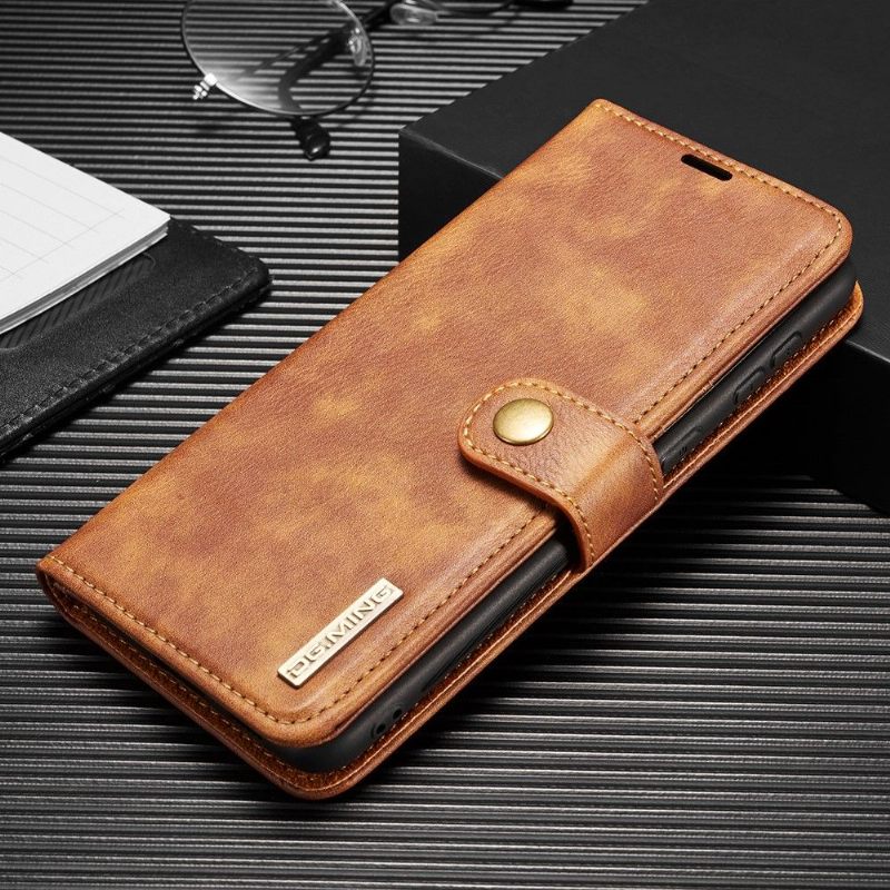 Telefoonhoesje Leren Hoesje voor Samsung Galaxy S21 Plus 5G Bescherming 2 in 1 Afneembaar