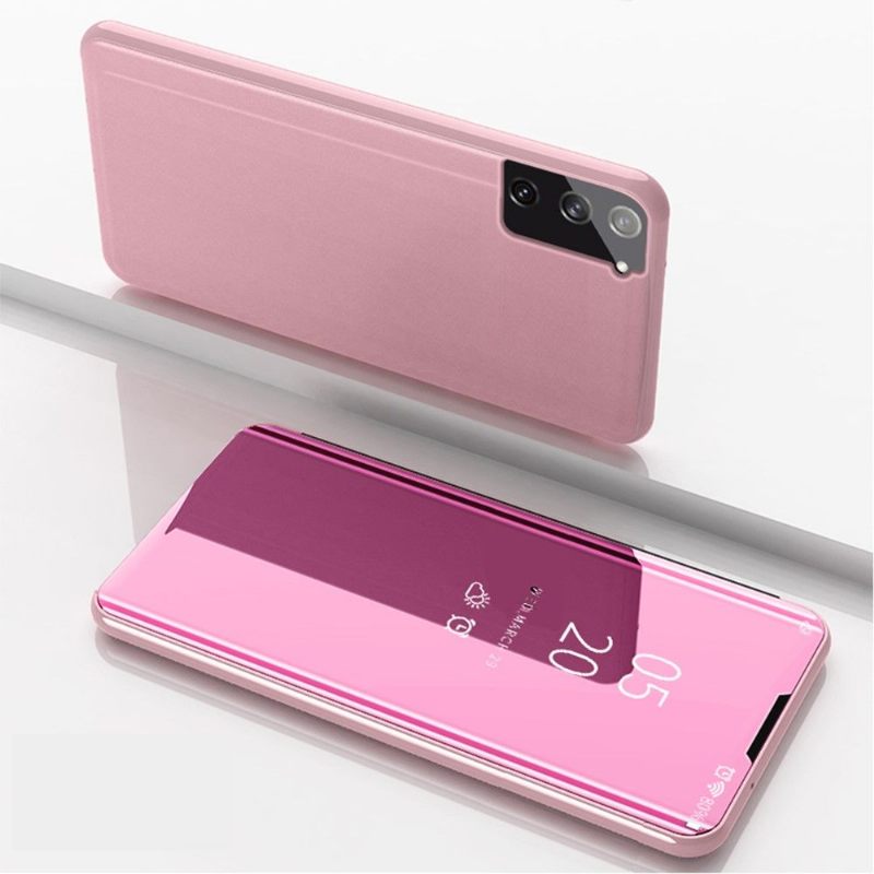 Telefoonhoesje voor Samsung Galaxy S21 Plus 5G Bescherming Folio-hoesje Spiegeleffect
