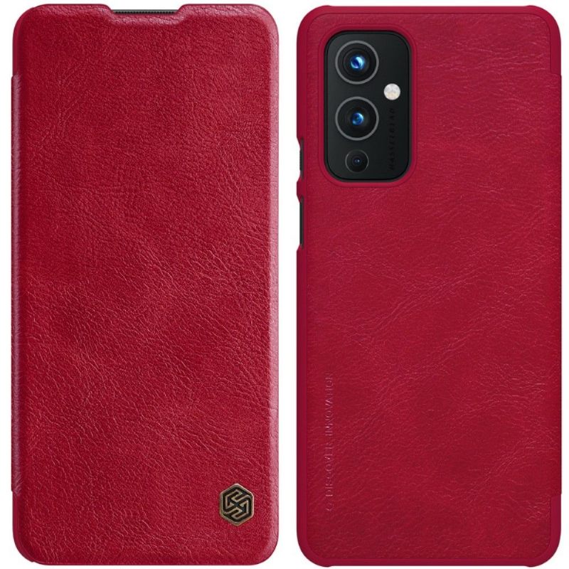 Flip Case voor OnePlus 9 Qin-serie Leereffect