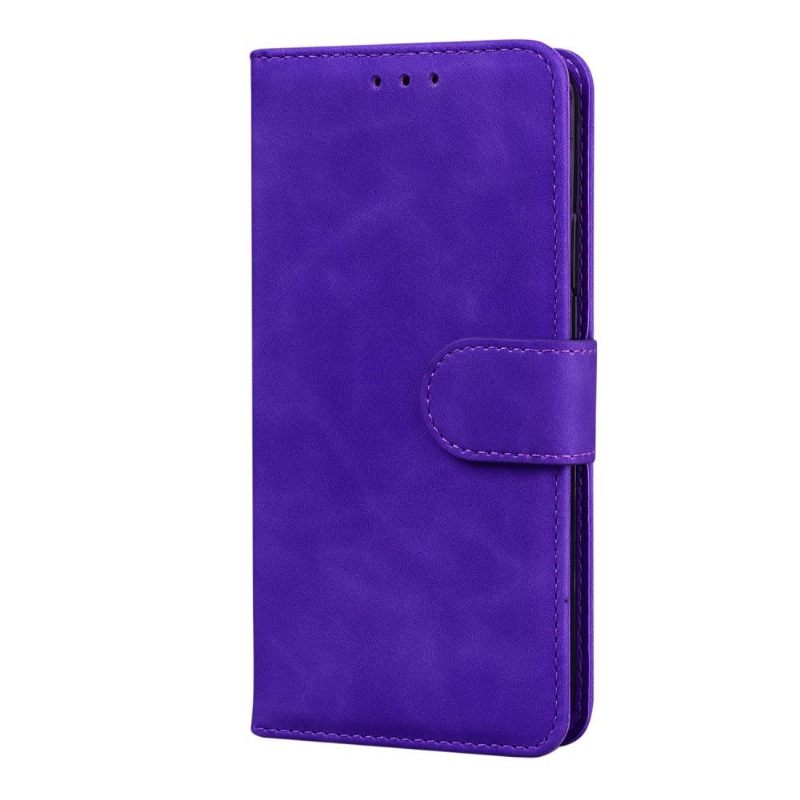 Folio-hoesje voor OnePlus 9 Anti-fall Portemonnee Leren Mat Leereffect Stiksels