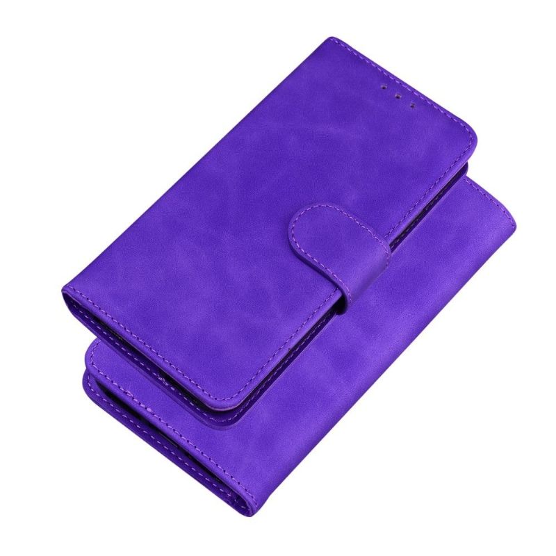 Folio-hoesje voor OnePlus 9 Anti-fall Portemonnee Leren Mat Leereffect Stiksels