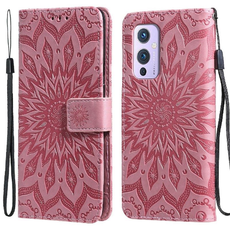 Folio-hoesje voor OnePlus 9 Junna Leereffect