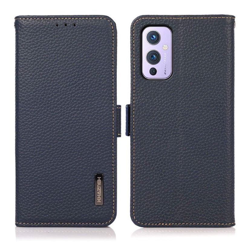 Folio-hoesje voor OnePlus 9 Khazneh Generfd Leer