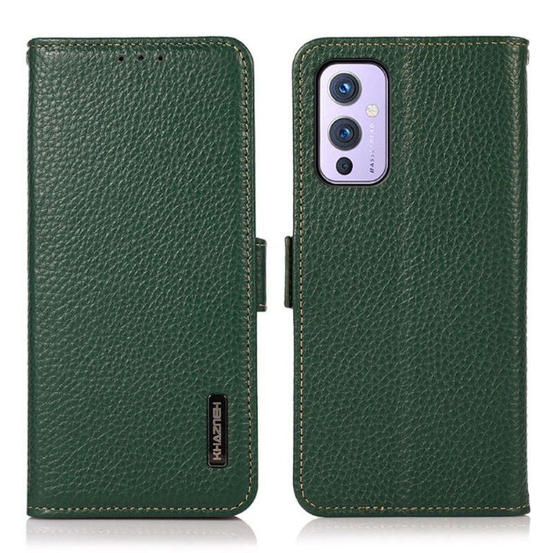 Folio-hoesje voor OnePlus 9 Khazneh Generfd Leer