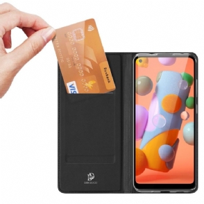 Cover voor Samsung Galaxy M11 Zakelijk Satijneffect