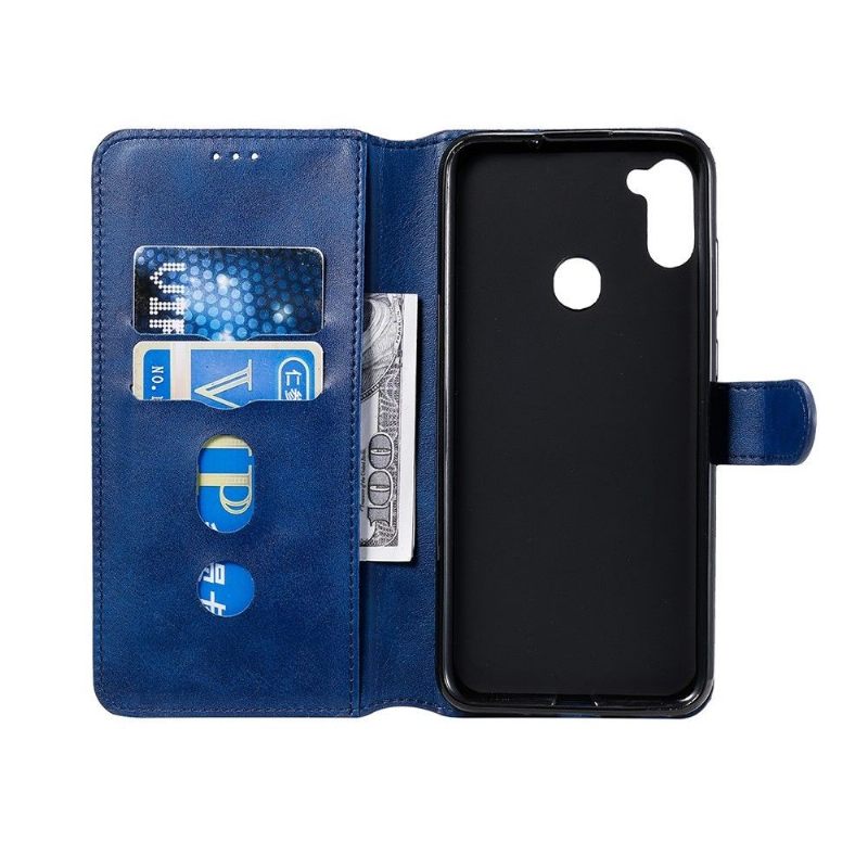 Folio-hoesje voor Samsung Galaxy M11 Enkay Leereffect