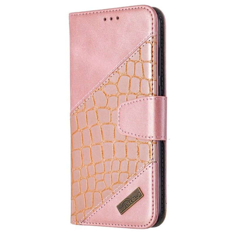 Folio-hoesje voor Samsung Galaxy M11 Krokodillenlook Leereffect