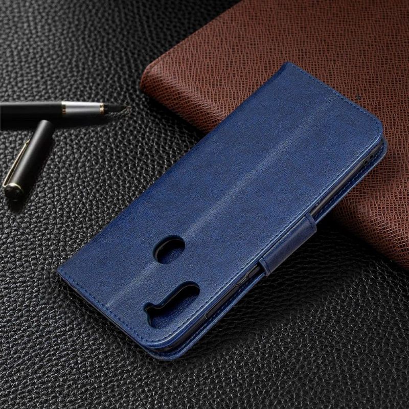 Leren Hoesje voor Samsung Galaxy M11 Ondersteuningsfunctie Vlinders