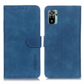 Folio-hoesje voor Poco M5s Khazneh Vintage Leereffect