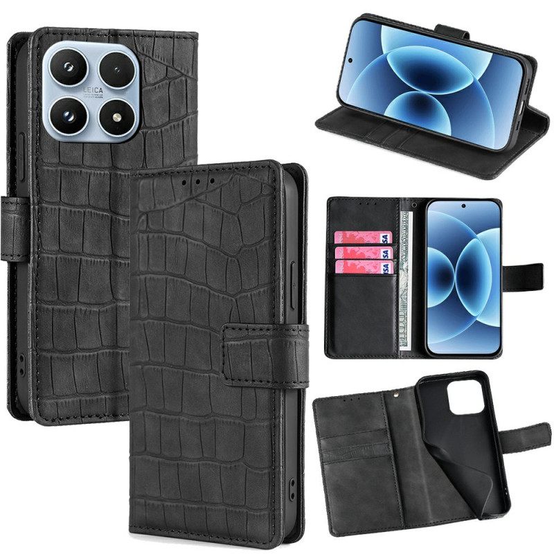 Flip Case Leren Xiaomi 17 Krokodillenleerstructuur
