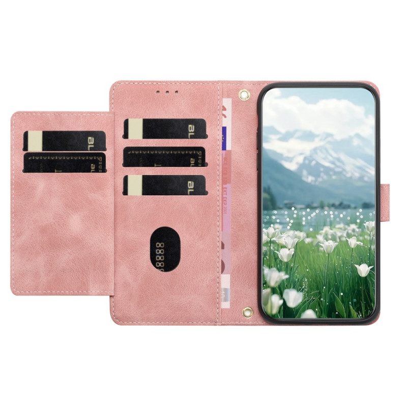 Flip Case Leren Xiaomi 17 Portemonnee Met 5 Kaartsleuven