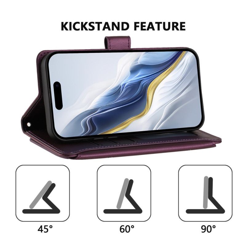 Flip Case Leren Xiaomi 17 Portemonnee Met Bloemenprint