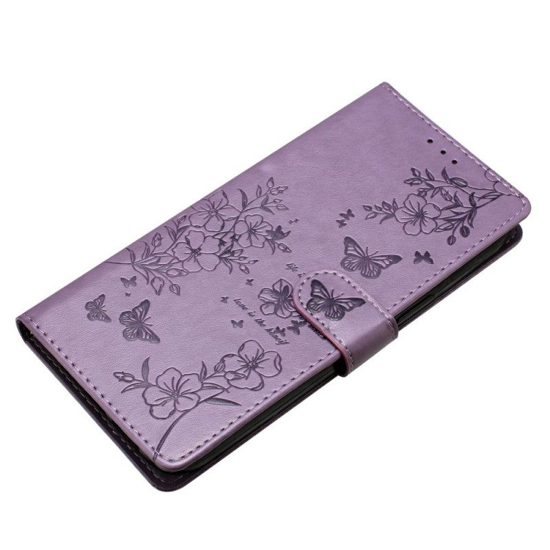 Folio-hoesje Xiaomi 17 Bloemenprint