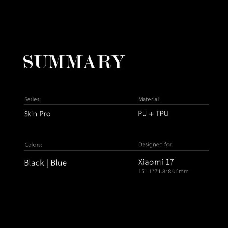 Folio-hoesje Xiaomi 17 Dux Ducis Pro Series Skin Bescherming Hoesje