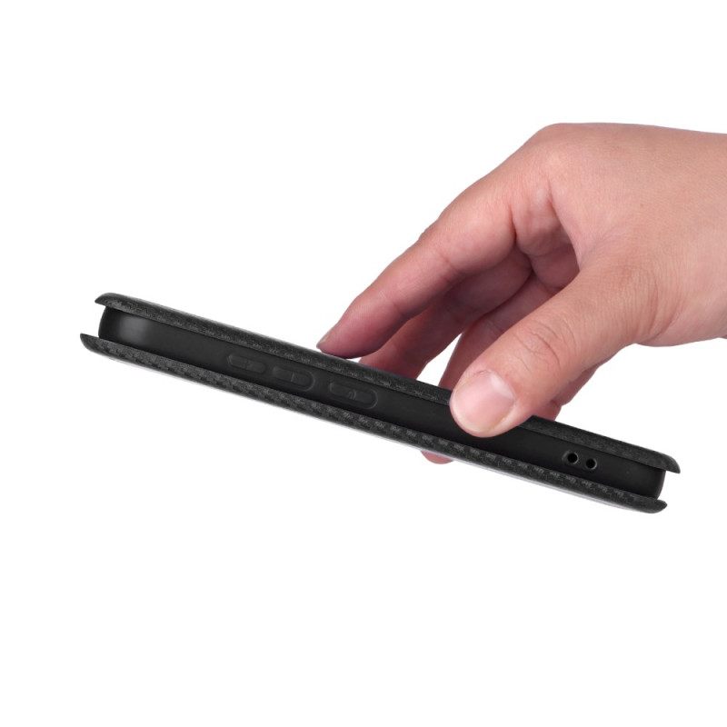 Folio-hoesje Xiaomi 17 Koolstofvezelstructuur
