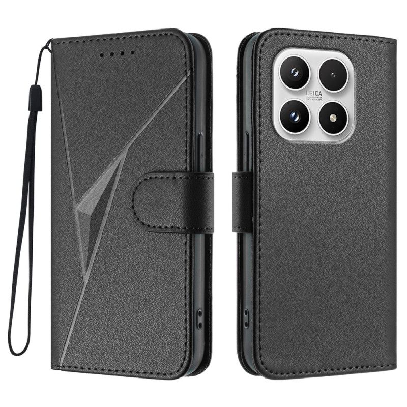 Folio-hoesje Xiaomi 17 Telefoonhoesje Driehoekspatroon