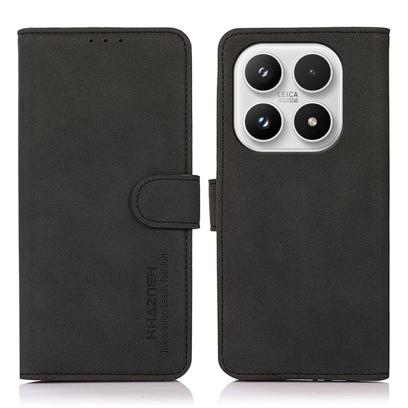 Folio-hoesje Xiaomi 17 Telefoonhoesje Khazneh Suède-effect