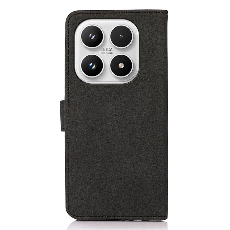 Folio-hoesje Xiaomi 17 Telefoonhoesje Khazneh Suède-effect