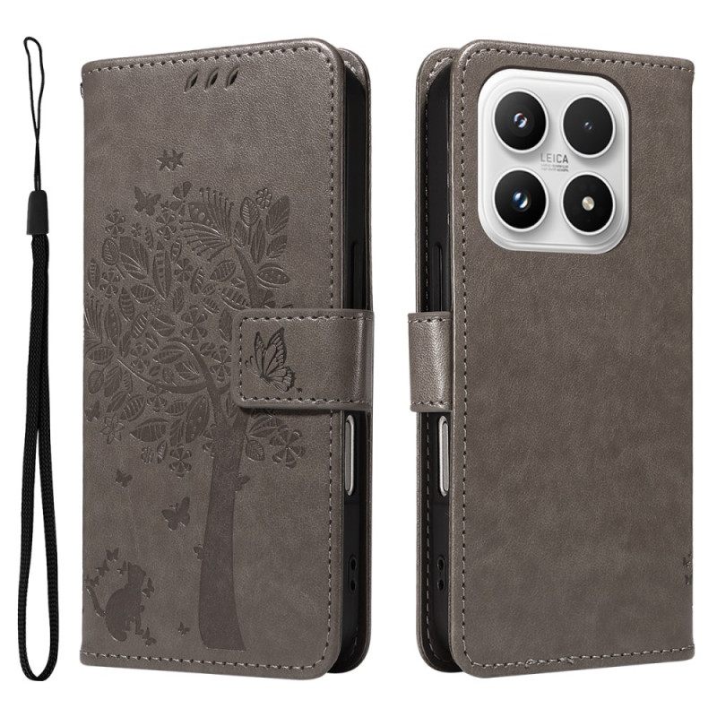 Folio-hoesje Xiaomi 17 Telefoonhoesje Krabpaal