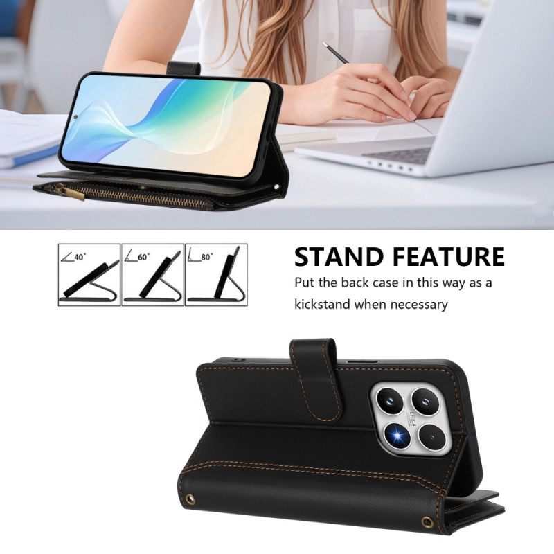 Folio-hoesje Xiaomi 17 Telefoonhoesje Portemonnee Met 9 Kaartsleuven