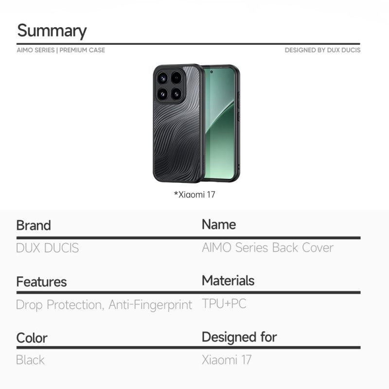 Hoesje Xiaomi 17 Aimo-serie Dux Ducis