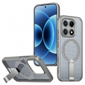 Hoesje Xiaomi 17 Magnetische Rasterstructuur Met Standaard Bescherming Hoesje